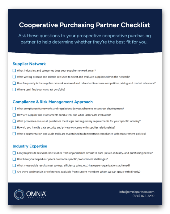Cooperative Partner Checklist