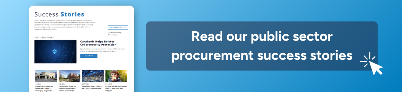 Read our public sector procurement success stories